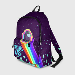 Рюкзак AMONG US neon rainbow, цвет: 3D-принт