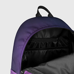 Рюкзак Северное сияние фиолетовый, цвет: 3D-принт — фото 2
