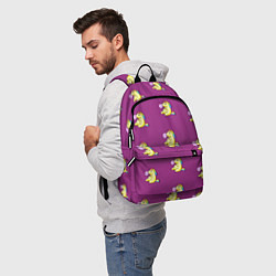 Рюкзак Фиолетовые пони, цвет: 3D-принт — фото 2