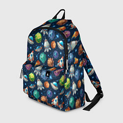 Рюкзак Мультяшные планеты, цвет: 3D-принт