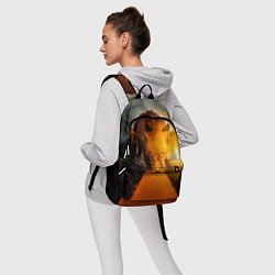 Рюкзак Лиса с рогами оленя, цвет: 3D-принт — фото 2