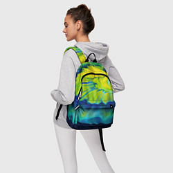 Рюкзак Разводы яркой краски, цвет: 3D-принт — фото 2
