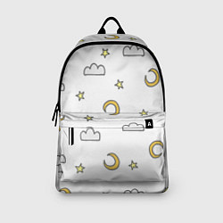 Рюкзак Луна, звезды и облака, цвет: 3D-принт — фото 2