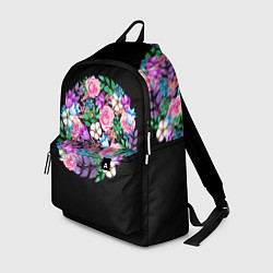 Рюкзак Цветы в круге, цвет: 3D-принт