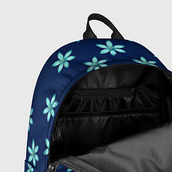 Рюкзак Цветы Голубые, цвет: 3D-принт — фото 2