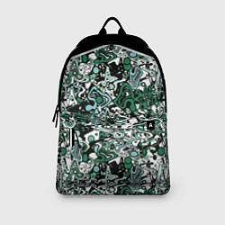 Рюкзак Черно-зеленые каракули, цвет: 3D-принт — фото 2