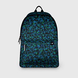 Рюкзак Абстрактный зелено-синий узор, цвет: 3D-принт — фото 2