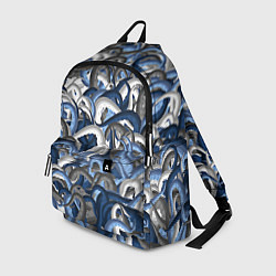 Рюкзак Синий камуфляж с щупальцами, цвет: 3D-принт
