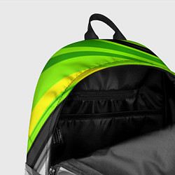 Рюкзак Зеленые линии, цвет: 3D-принт — фото 2