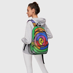 Рюкзак Маечная спираль мозаика, цвет: 3D-принт — фото 2