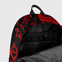 Рюкзак BERSERK BLACK RED БЕРСЕРК ПАТТЕРН, цвет: 3D-принт — фото 2