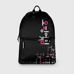 Рюкзак Игра в кальмара: Вертикальное лого, цвет: 3D-принт — фото 2