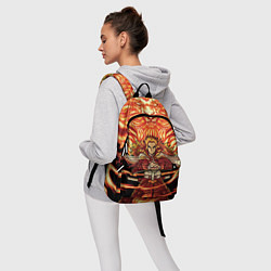 Рюкзак Пламенный столб Ренгоку Кенджуро, цвет: 3D-принт — фото 2
