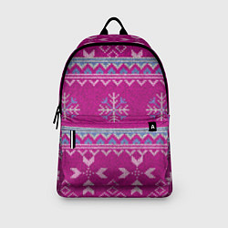 Рюкзак Свитер со снежинками, цвет: 3D-принт — фото 2
