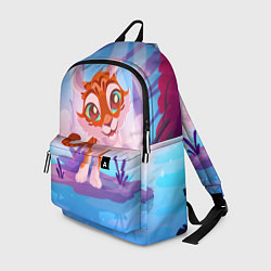 Рюкзак Тигрица на кувшинке, цвет: 3D-принт