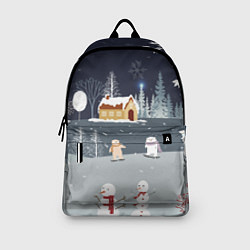 Рюкзак Снеговики и Мишки 2022, цвет: 3D-принт — фото 2