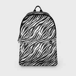 Рюкзак Чёрно-Белые полоски Зебры, цвет: 3D-принт — фото 2