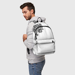 Рюкзак Черно Белые КруЖева, цвет: 3D-принт — фото 2