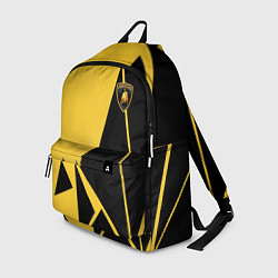 Рюкзак Lamborghini - Yellow Geometry, цвет: 3D-принт