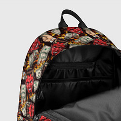 Рюкзак Демон сжигает деньги, цвет: 3D-принт — фото 2