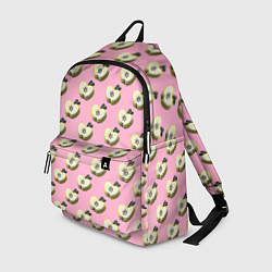 Рюкзак Яблочные дольки на розовом фоне с эффектом 3D, цвет: 3D-принт