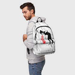 Рюкзак Banksy - Бэнкси больная любовь, цвет: 3D-принт — фото 2