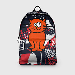Рюкзак Забаный красный кот, цвет: 3D-принт — фото 2