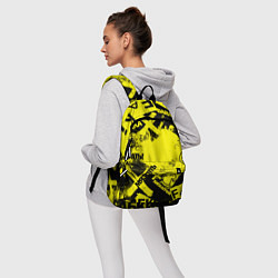 Рюкзак Черно-желтый беспредел, цвет: 3D-принт — фото 2