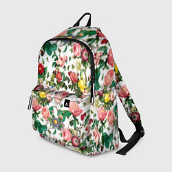Рюкзак Узор из летних роз Summer Roses Pattern, цвет: 3D-принт