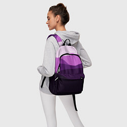 Рюкзак Фиолетовый градиент горы абстракция, цвет: 3D-принт — фото 2