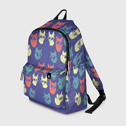 Рюкзак Кот в очках орнамент, цвет: 3D-принт