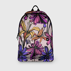 Рюкзак Цветы Разноцветные, цвет: 3D-принт — фото 2