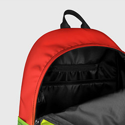 Рюкзак Радужный красно-желто-зеленый градиент, цвет: 3D-принт — фото 2