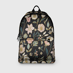 Рюкзак Цветы Астры На Чёрном Фоне, цвет: 3D-принт — фото 2