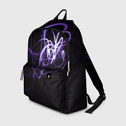 Рюкзак Неоновый узор - Фиолетовый, цвет: 3D-принт