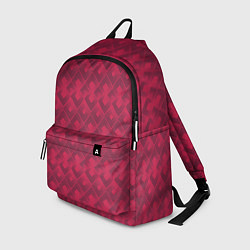 Рюкзак Современный красный геометрический узор арт деко, цвет: 3D-принт