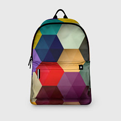 Рюкзак Цветные соты, цвет: 3D-принт — фото 2