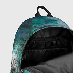 Рюкзак Абстрактные краски на холсте - Голубой, цвет: 3D-принт — фото 2