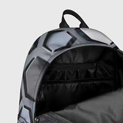 Рюкзак Металлическая киберпанк броня - Серый, цвет: 3D-принт — фото 2