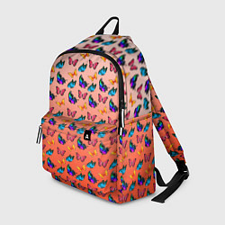 Рюкзак Яркие и необычные бабочки, цвет: 3D-принт