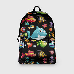 Рюкзак Прикольная акула и другие жители океана, цвет: 3D-принт — фото 2