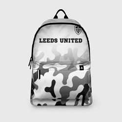 Рюкзак Leeds United sport на светлом фоне: символ сверху, цвет: 3D-принт — фото 2