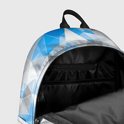 Рюкзак Исчезающие серо-голубые полигоны, цвет: 3D-принт — фото 2