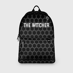 Рюкзак The Witcher glitch на темном фоне: символ сверху, цвет: 3D-принт — фото 2