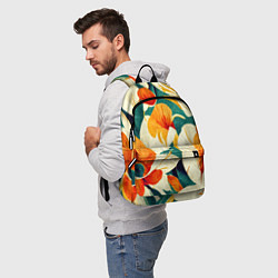 Рюкзак Винтажный цветочный рисунок, цвет: 3D-принт — фото 2