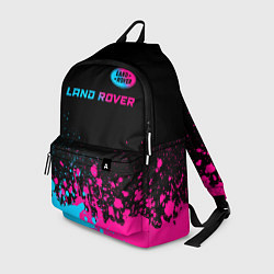 Рюкзак Land Rover - neon gradient: символ сверху, цвет: 3D-принт