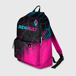 Рюкзак Renault - neon gradient: символ сверху, цвет: 3D-принт