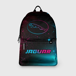 Рюкзак Jaguar - neon gradient: символ, надпись, цвет: 3D-принт — фото 2