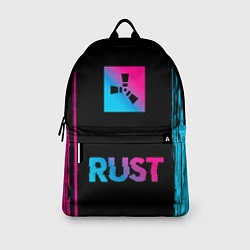 Рюкзак Rust - neon gradient: символ сверху надпись снизу, цвет: 3D-принт — фото 2