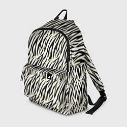 Рюкзак Тигровый полосатый узор-черные, бежевые полосы на, цвет: 3D-принт